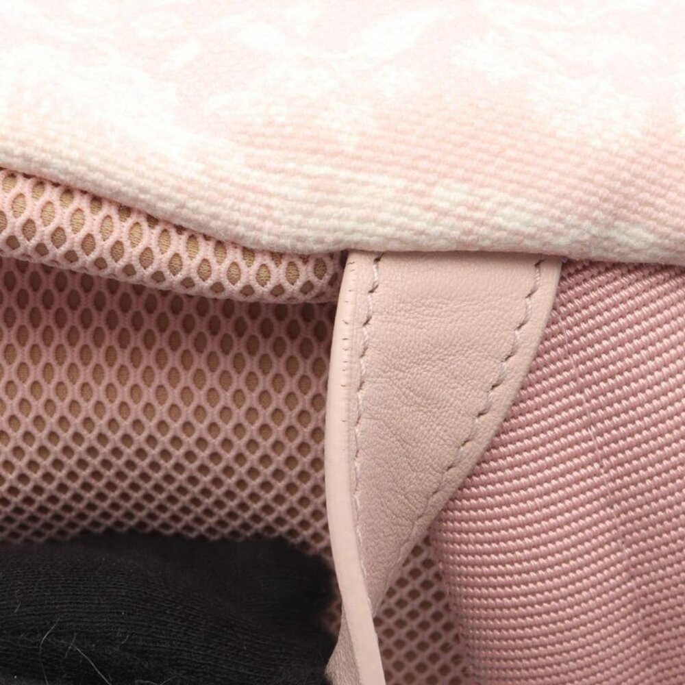 Dior Backpack Light Pink Canvas Leather de Jouy - Picture 10 of 11